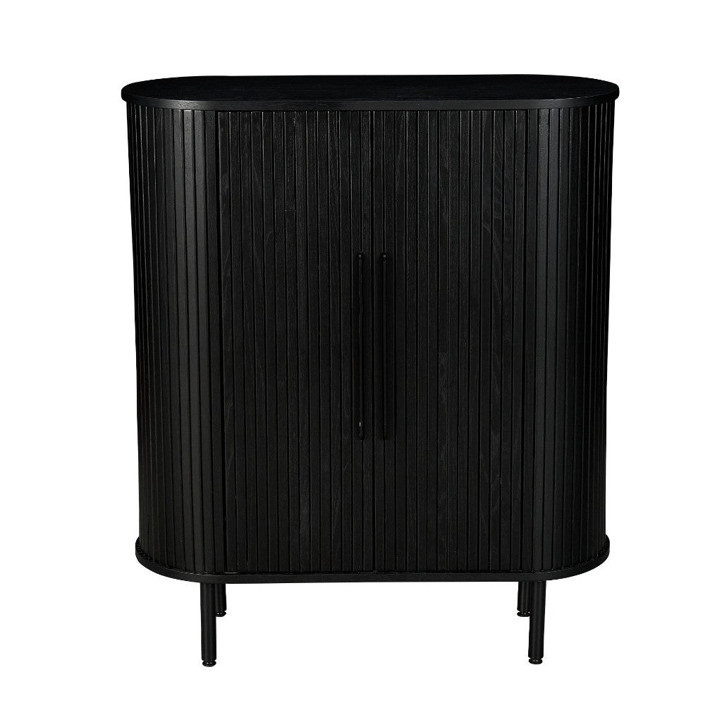 Zen 2 Door Storage Cabinet - Black