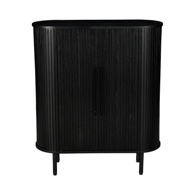 Zen 2 Door Storage Cabinet - Black