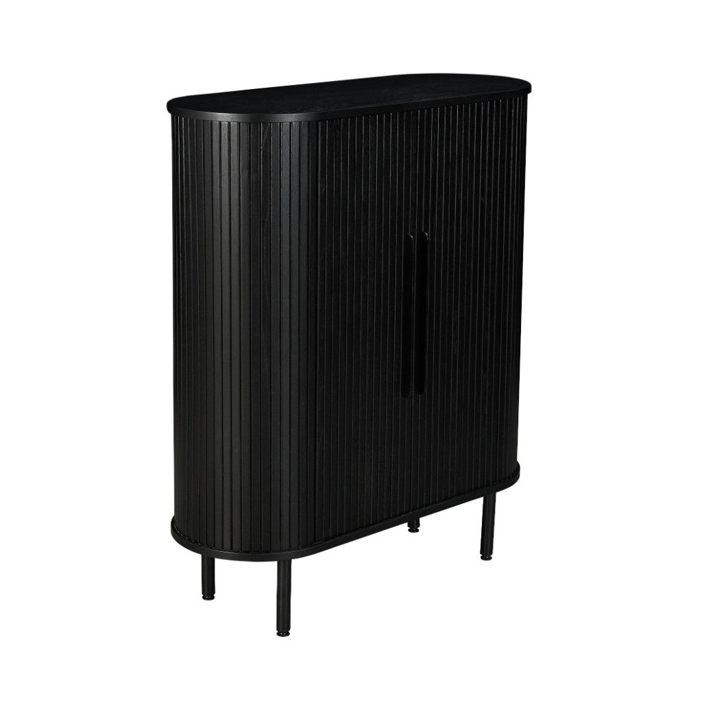 Zen 2 Door Storage Cabinet - Black