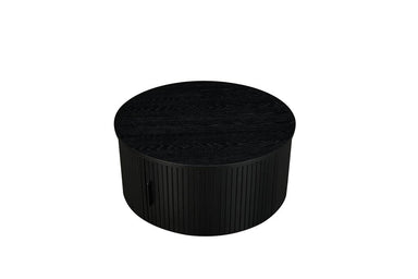 Ebony Round Coffee Table 80cm - Black