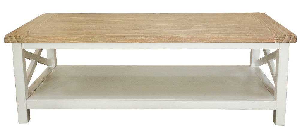 Driftwood Coffee Table - Oak/White