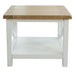 Driftwood Lamp Table - Oak/White