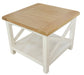 Driftwood Lamp Table - Oak/White