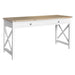 Driftwood 2 Drawer Desk - Oak/White