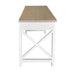 Driftwood 2 Drawer Desk - Oak/White