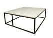 Carrara Marble Coffee Table - Black/White