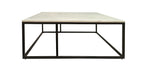 Carrara Marble Coffee Table - Black/White