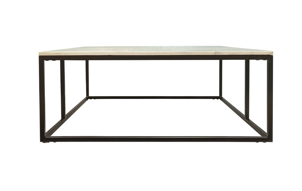 Carrara Marble Coffee Table - Black/White