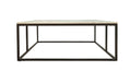 Carrara Marble Coffee Table - Black/White