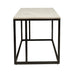 Carrara Marble Lamp Table - Black/White