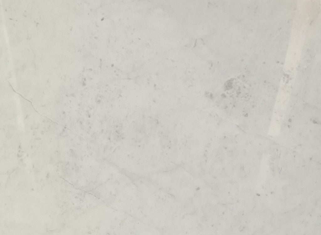 Carrara Marble Lamp Table - Black/White