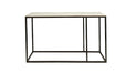Carrara Marble Console Table - Black/White