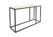 Carrara Marble Console Table - Black/White