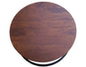Talia Round Nesting Coffee Tables Set of 2 - Walnut/Black