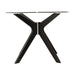 Soho Round Glass Dining Table 100cm - Black