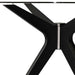 Soho Round Glass Dining Table 100cm - Black