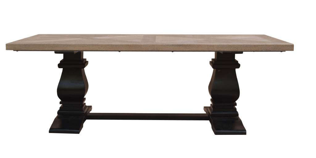 Velino Parquet Coffee Table - Oak/Black