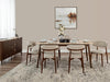 Tavana 7 Piece Sintered Stone Dining Set with 6 Chairs