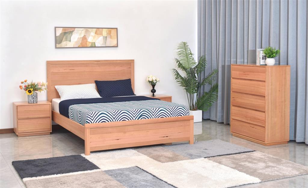 Kioto 4 Piece King Bedroom Suite - Natural