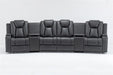 Regent 4 Seater Dual Motor Electric Home Theatre - Charcoal