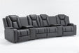 Regent 4 Seater Dual Motor Electric Home Theatre - Charcoal