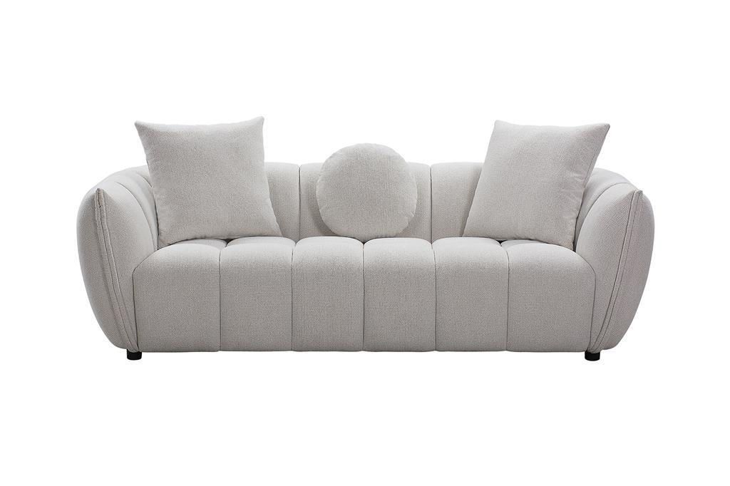 Aurelia Channelled 3 Seater Fabric Sofa