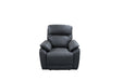 Halston Leather Electric Recliner Chair - Graphite