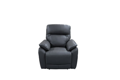 Halston Leather Electric Recliner Chair - Graphite
