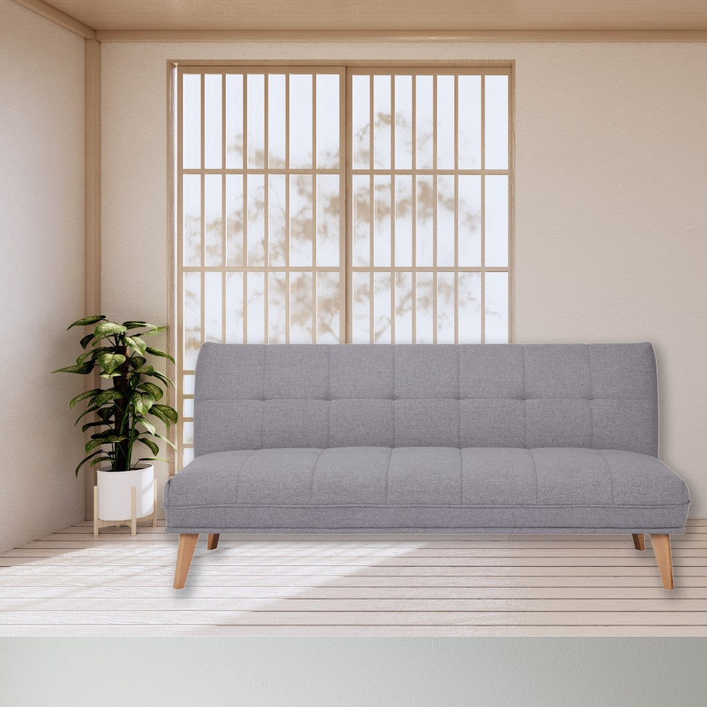 Ember Fabric Sofa Bed - Light Grey