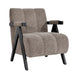 Demoria Fabric Armchair & Footstool Set - Fawn