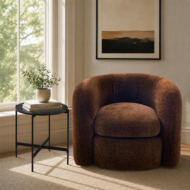 Otis Curved Tub Armchair - Walnut