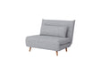 Juniper Single Fabric Sofa Bed - Light Grey