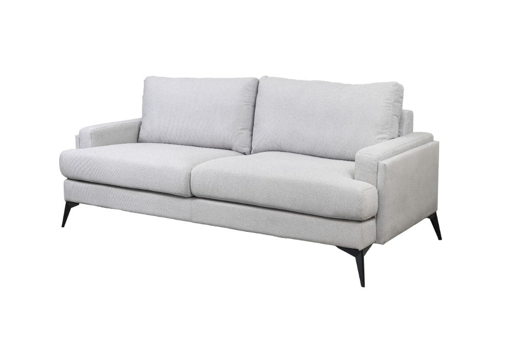Barclay 2 Seater Fabric Lounge Sofa 184cm - Grey