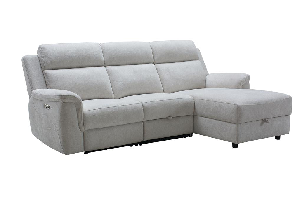 Cormac 2 Seater Electric Recliner with Right Storage Chaise