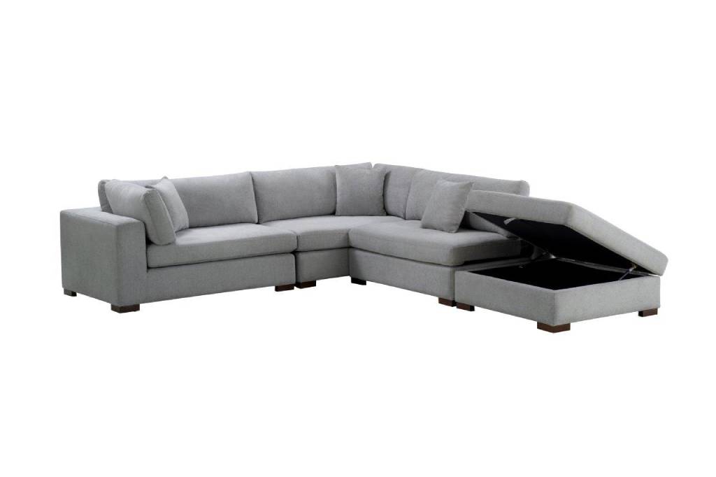 Cameo 5-Seater Modular Lounge with Storage Ottoman