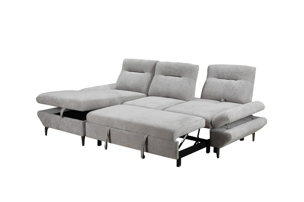 Cassia Sofa Bed with Left Storage Chaise