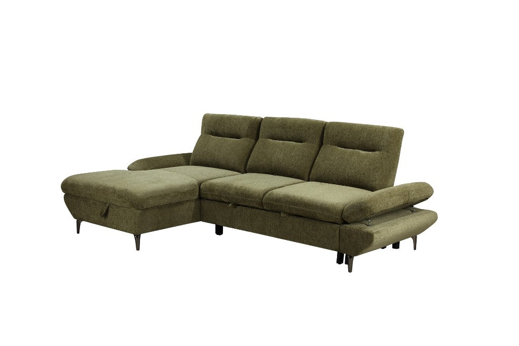 Cassia Sofa Bed with Left Storage Chaise