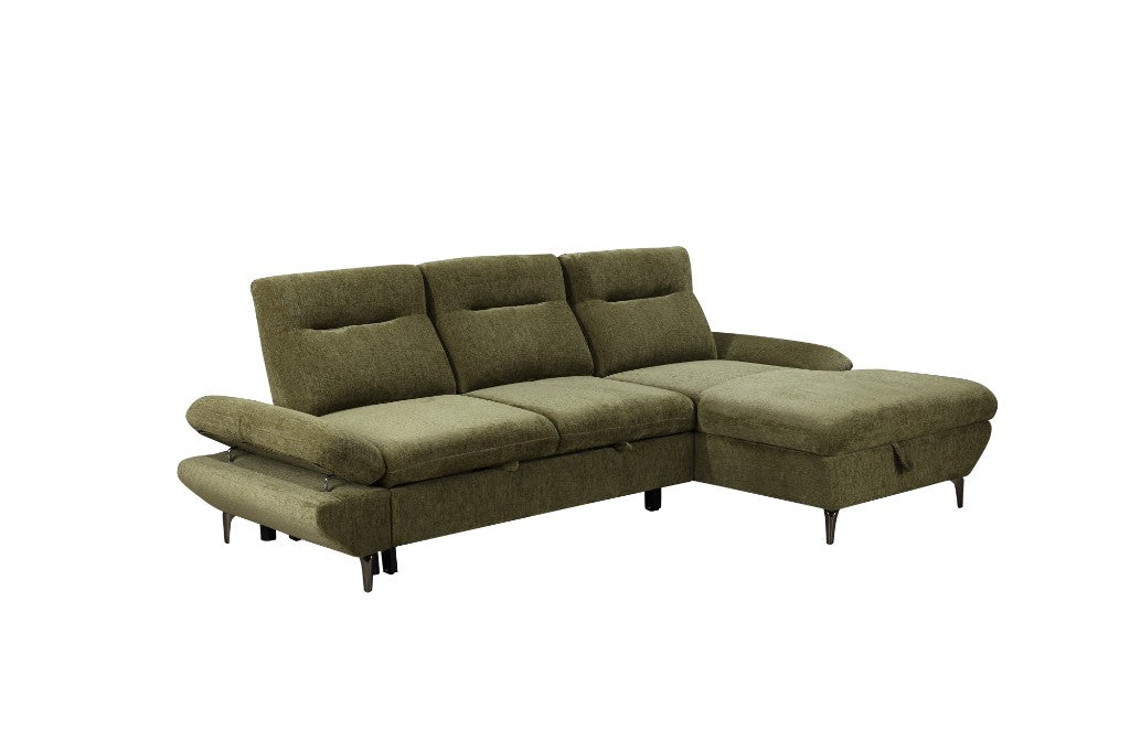 Cassia Sofa Bed with Right Storage Chaise