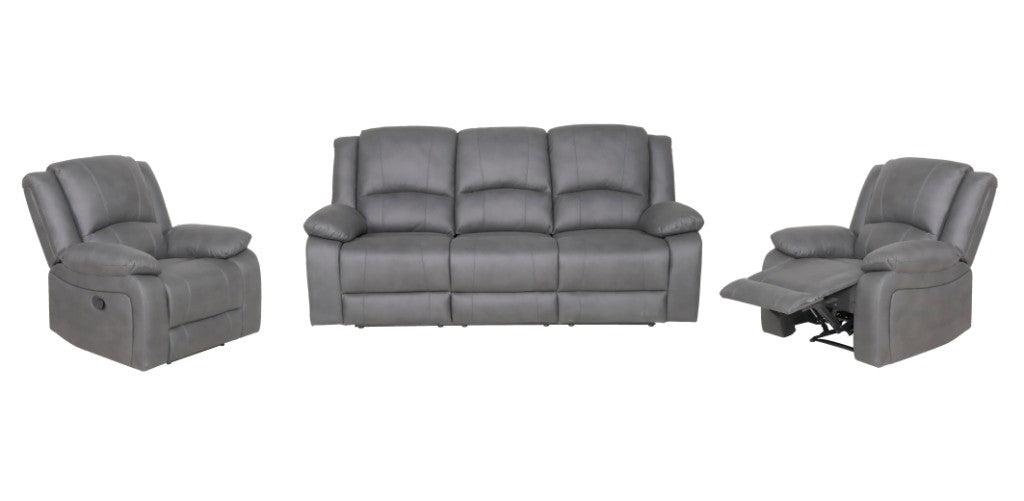 Captain 3 Piece Recliner Suite with Tray