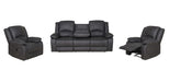 Captain 3 Piece Recliner Suite with Tray