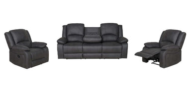 Captain 3 Piece Recliner Suite with Tray