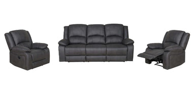 Captain 3 Piece Recliner Suite with Tray
