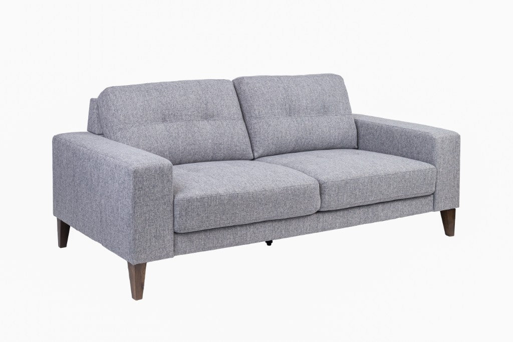 Club 3 Seater + 2 Seater Fabric Sofa Set - Grey