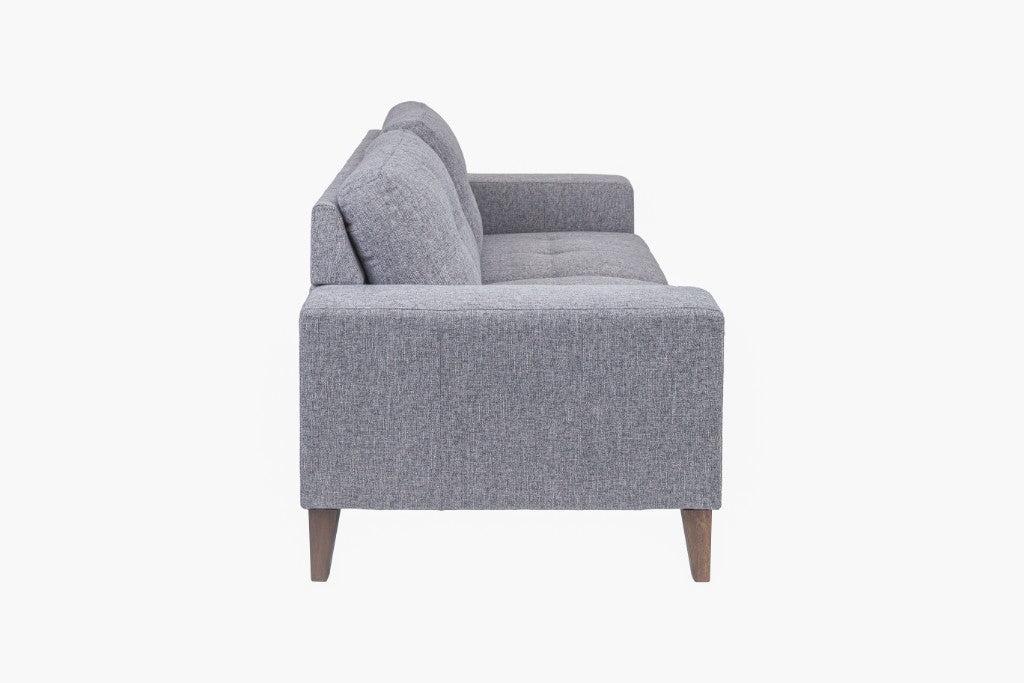 Club 3 Seater + 2 Seater Fabric Sofa Set - Grey