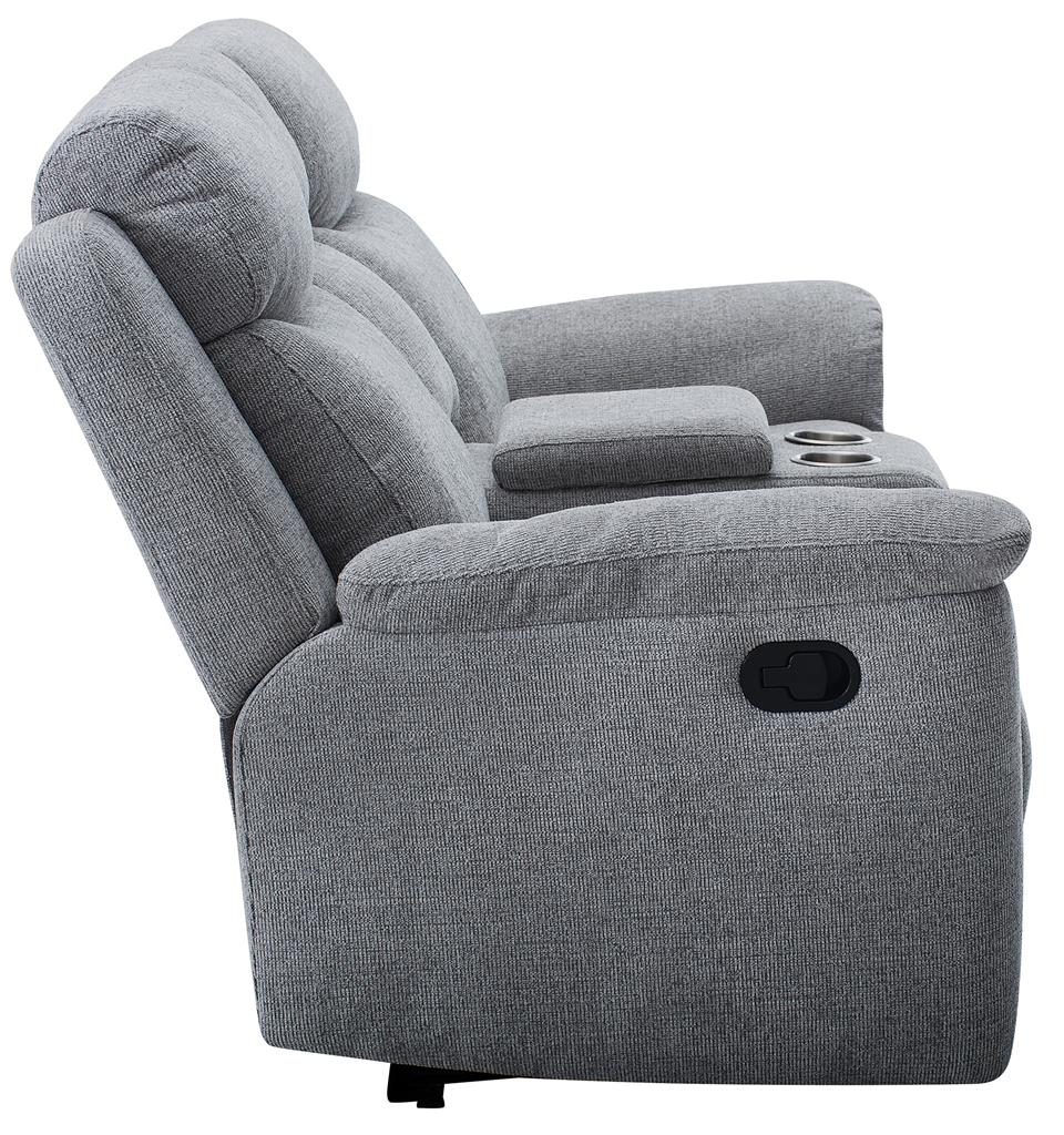 Dawson 2.5 Seater Manual Recliner with Console - Steel