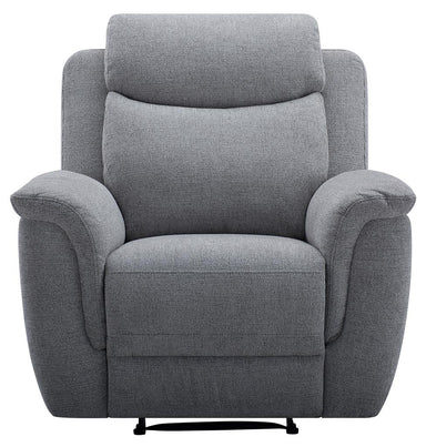 Dawson Fabric Recliner Chair - Steel