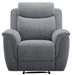 Dawson Fabric Recliner Chair - Steel