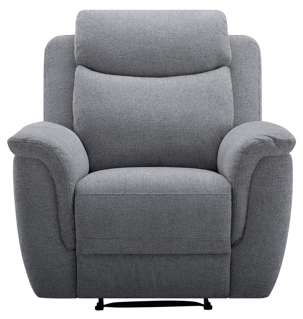 Dawson Fabric Recliner Chair - Steel