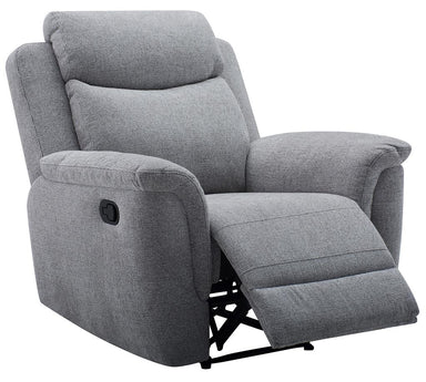 Dawson Fabric Recliner Chair - Steel