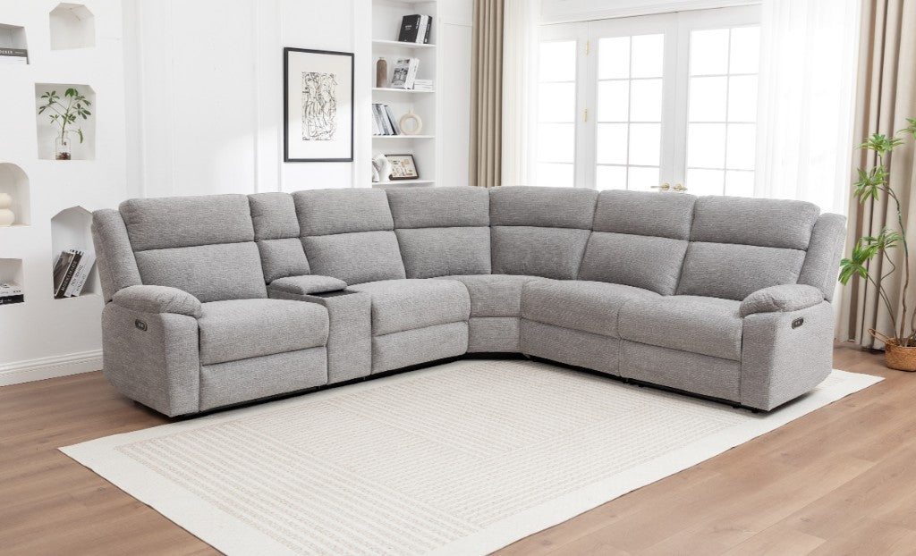 Reverie 5 Seater Corner Modular Electric Recliner Lounge